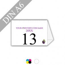 Desk calendar | 250gsm paper white | DIN A6 | 13 pages | 4/0-coloured
